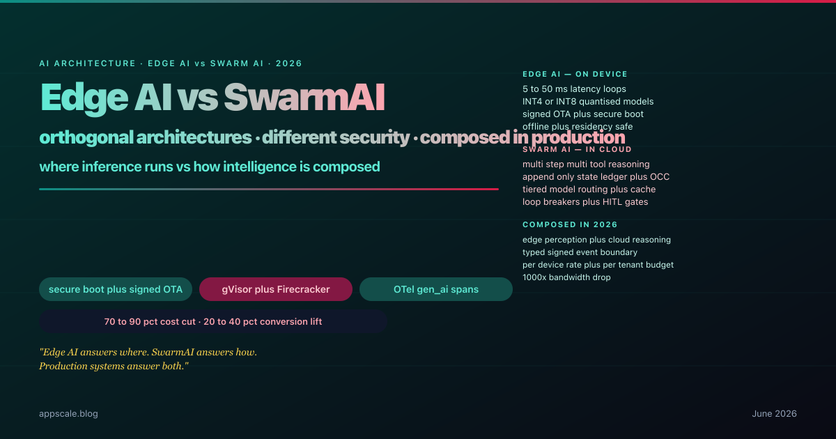 Edge AI vs SwarmAI — Differences, Security, Adoption, and Business Plus Consumer Benefits (2026)