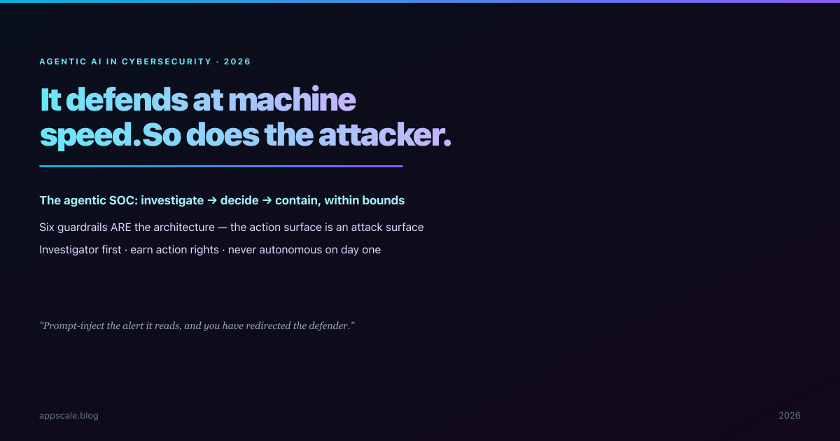 Agentic AI in Cybersecurity: Strengthening Defenses Autonomously — Without Handing the Attacker Your Keys