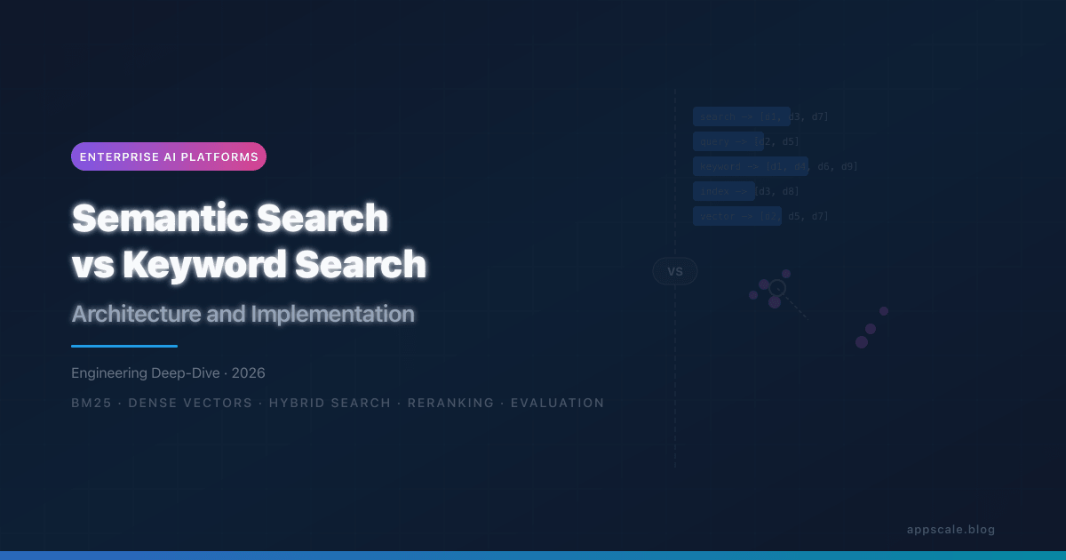 Semantic Search vs Keyword Search: Architecture and Implementation